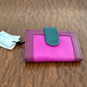 Chic Pink and Green Women's Wallet